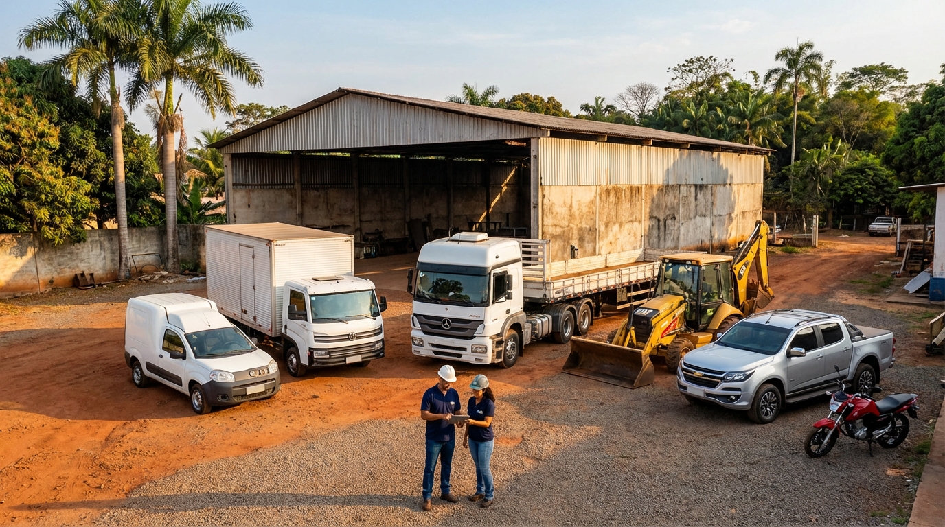 Frota diversa com gestores usando Contele Fleet